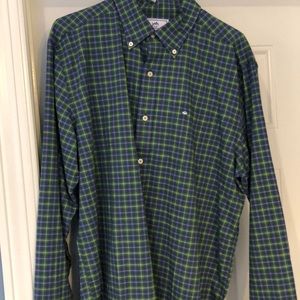 Southern Tide Classic Fit Plaid Button-up Size L